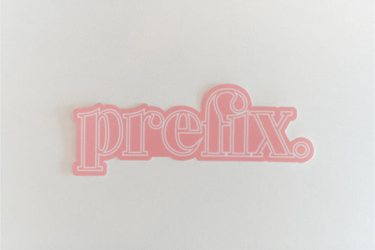 Prefix Sticker